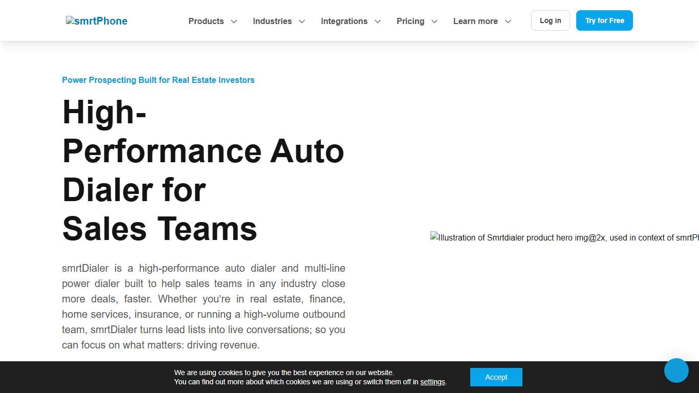 Auto Dialer for High-Volume Outbound Teams | smrtPhone.io
